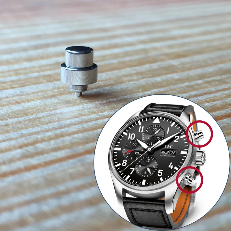 Стальной кнопочный толкатель для IWC IW3777 43 мм, автоматический хронограф, запасные части для часов, инструменты (art.: 7af1f5fac) - 7af1f5fac