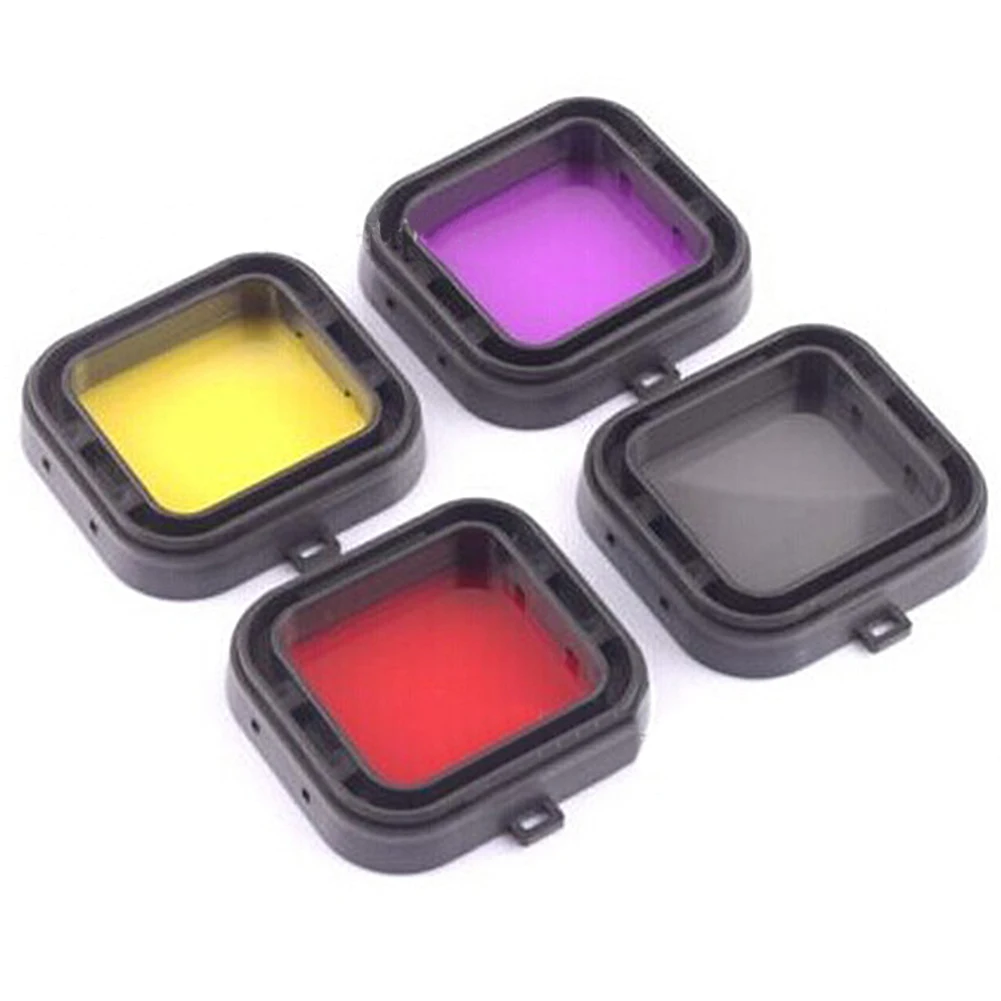 Водостойкий фильтр для дайвинга Gopro аксессуары 4 шт./лот подводный конвертер GoPro