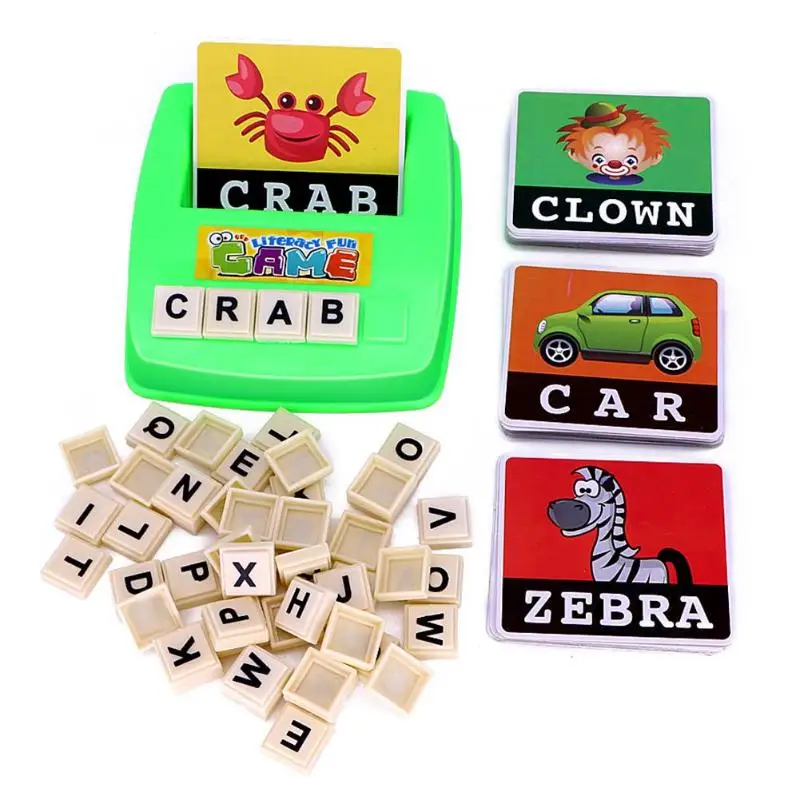 Алфавит буквы карточная игра английский язык ABC детские развивающие Игрушки для