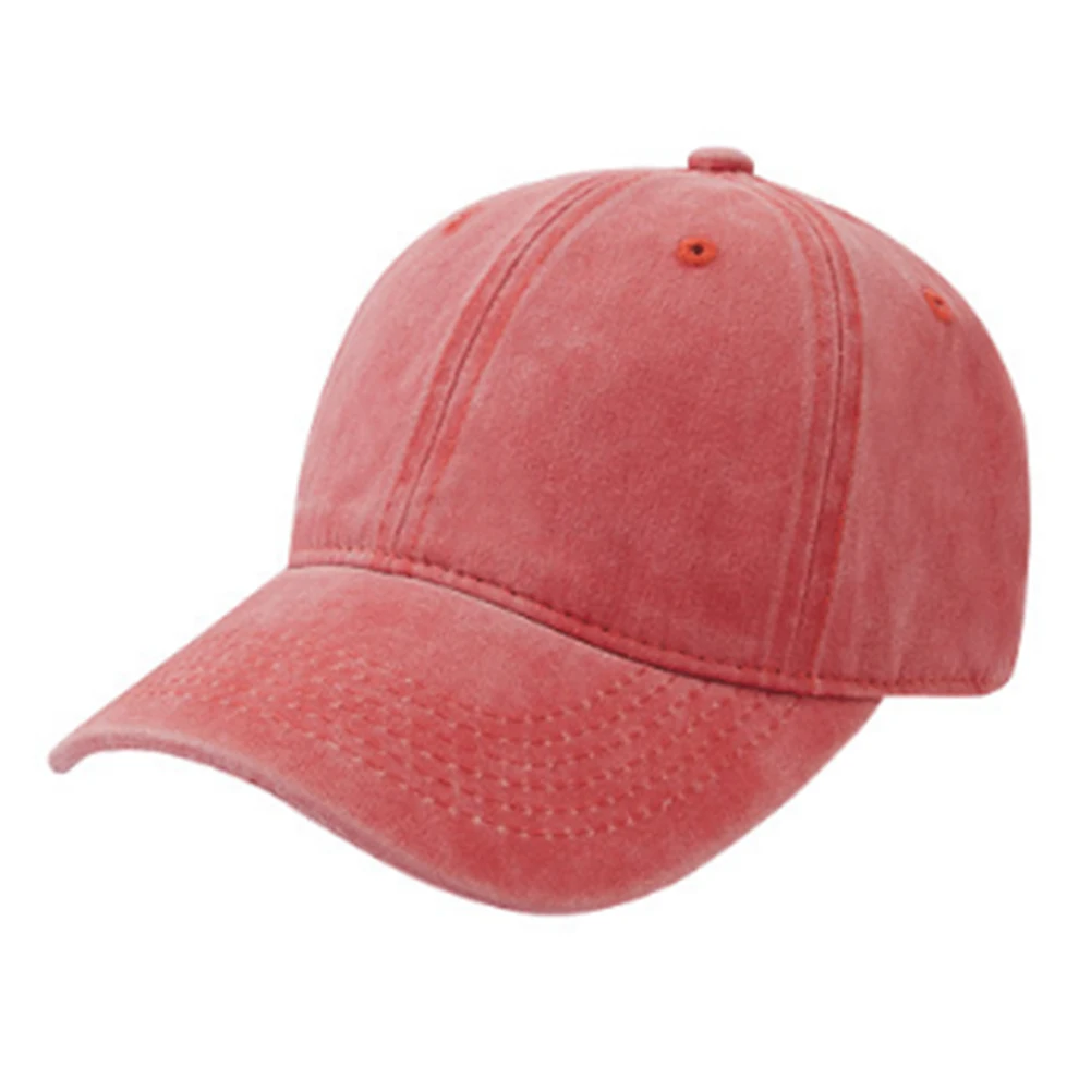 

2019 New Solid Color Washed Denim Baseball Cap Autumn Men Women Adjustable Snapback Cap Dad hat Golf Sunblock Hockey Caps Men