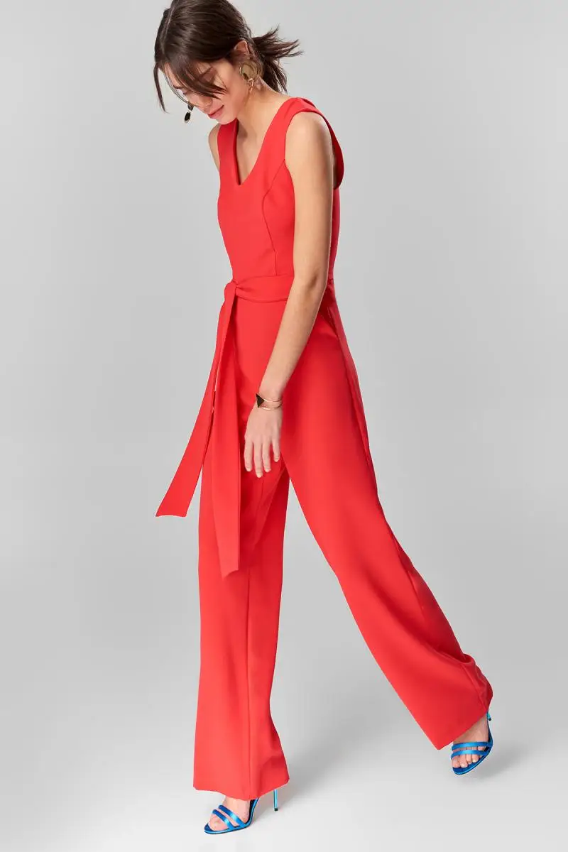 Trendyol Basic-красный комбинезон со шнуровкой TOFSS18AA0041 |