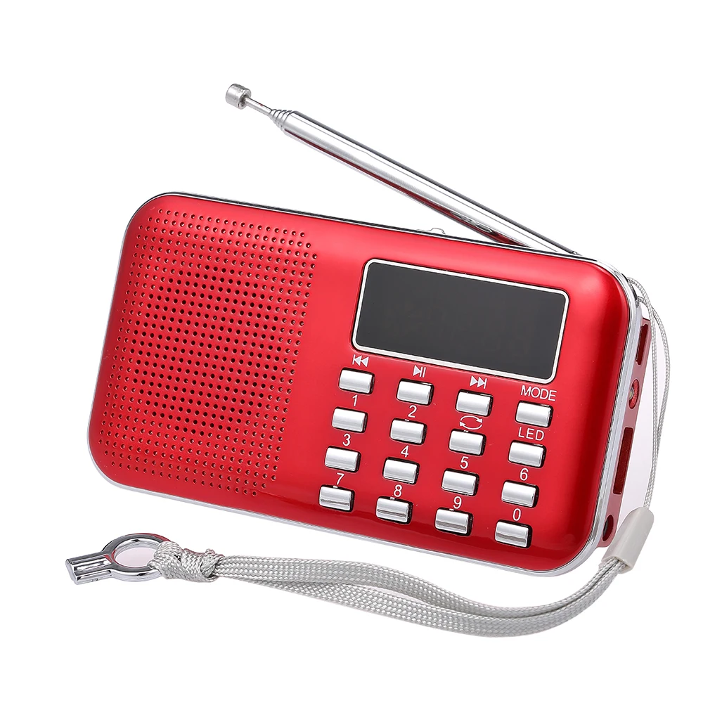 Мини радио FM 3 Вт стерео колонка цифровой портативный mp3 плеер качественный звук 2