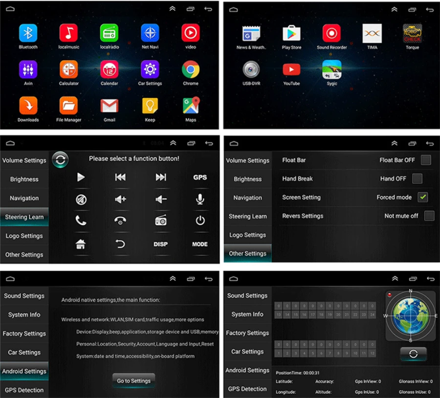 Автомобильный радиоприемник 9 дюймов Android 8 1 четырехъядерный процессор ОЗУ ГБ ПЗУ