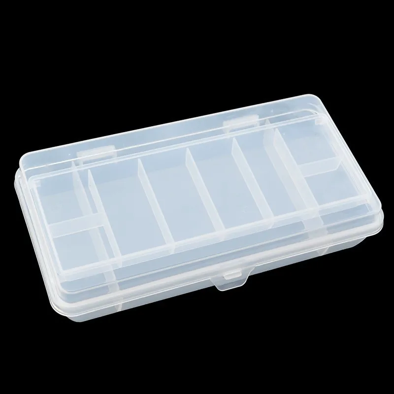 

Fishing Tackle Storage Box 1 Piece Clear Plastic Two Layers Fishing Accessories Assortment Storage Case 20X10X4cm