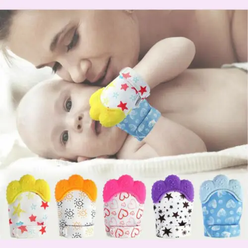 

2019 Hot Sale Toddler Toys 1pcs Food Grade Silicone Teethers Infant Teething Gloves Anti-bite Hand New-arrival Baby Molar Gloves