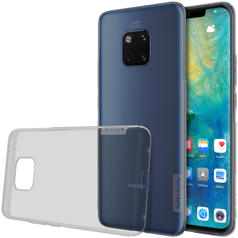 Чехол NILLKIN для Huawei Mate 20 Pro ультратонкие прозрачные мягкие силиконовые чехлы