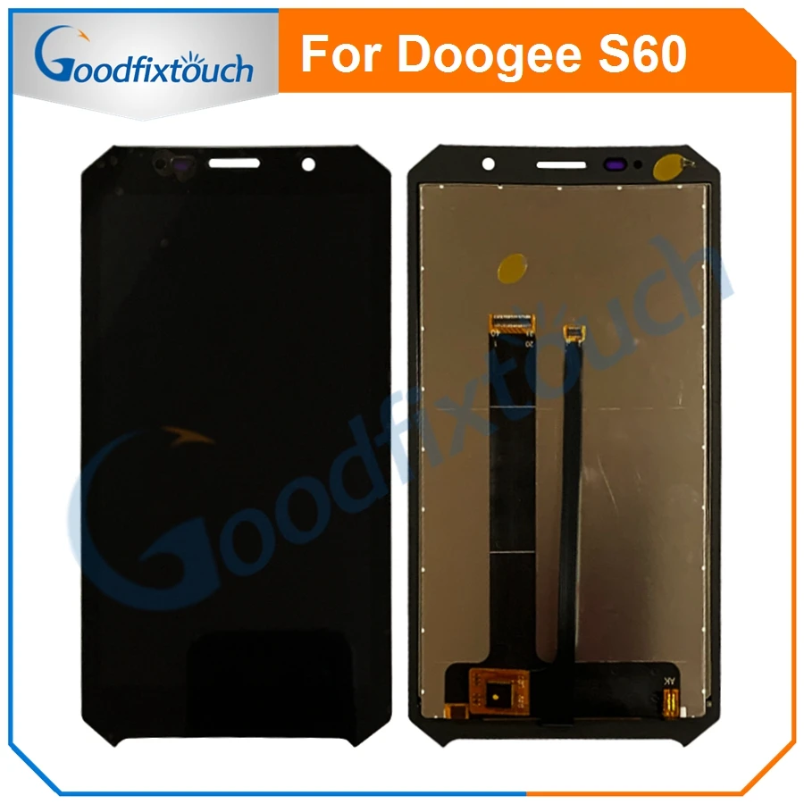100% протестированный Оригинальный ЖК экран для Doogee S60 дисплей + сенсорный