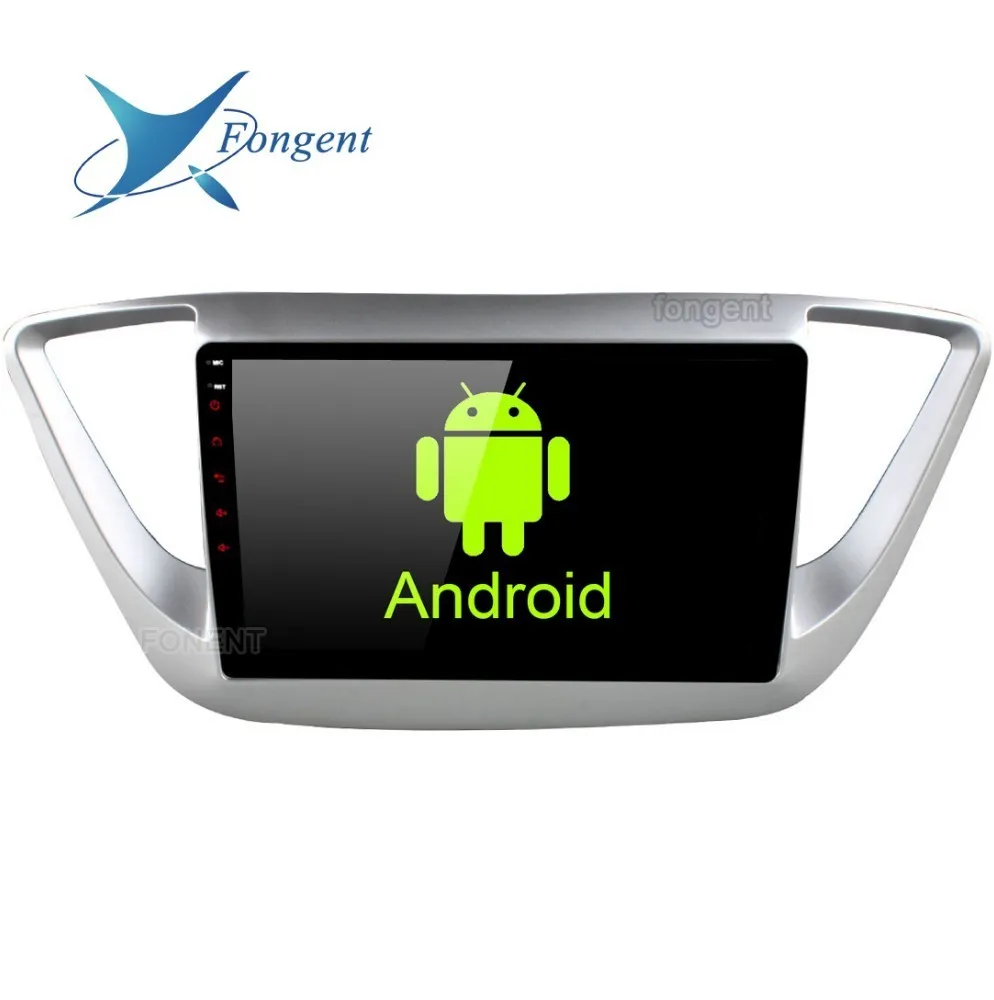 Автомагнитола 9 дюймов Android 8 0 мультимедийный проигрыватель для Hyundai Solaris Verna GPS 2016