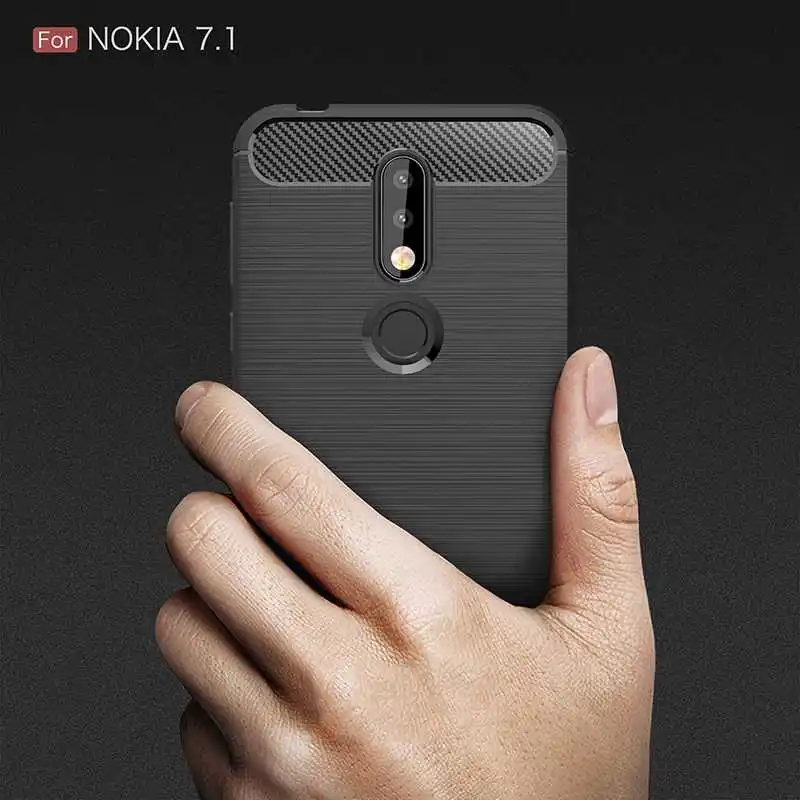 Mokoemi модный Ударопрочный Мягкий силиконовый 5 84 &quotдля Nokia 7 1 чехол для сотового