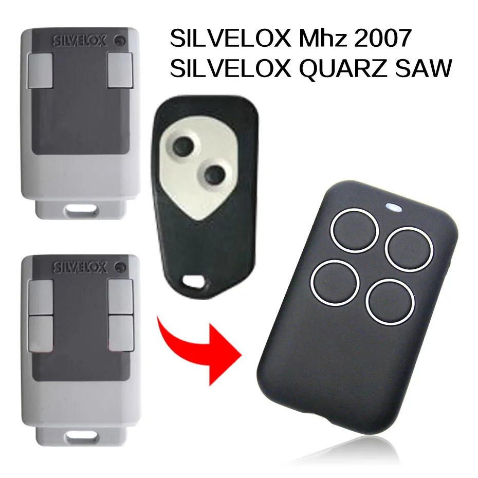 Пульт дистанционного управления SILVELOX 2007 МГц для гаражных дверей 433 92 МГц|Пульты