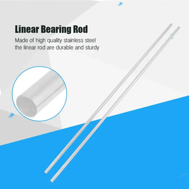 Линейный вал цилиндра из нержавеющей стали 2 шт./лот линейный рельсовый стержень