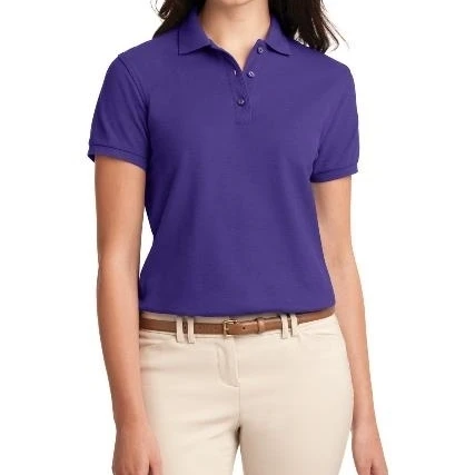 Порты и разъёмы Authority L500 Дамы Silk Touch Polo футболка фиолетовый-средний |