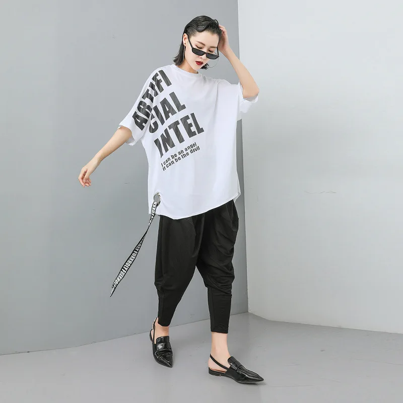 Max LuLu 2019 Luxury European Summer Ladies Harjuku Tops Womens Printed T Shirt Casual Streetwear Female Long T-shirts Plus Size | Женская