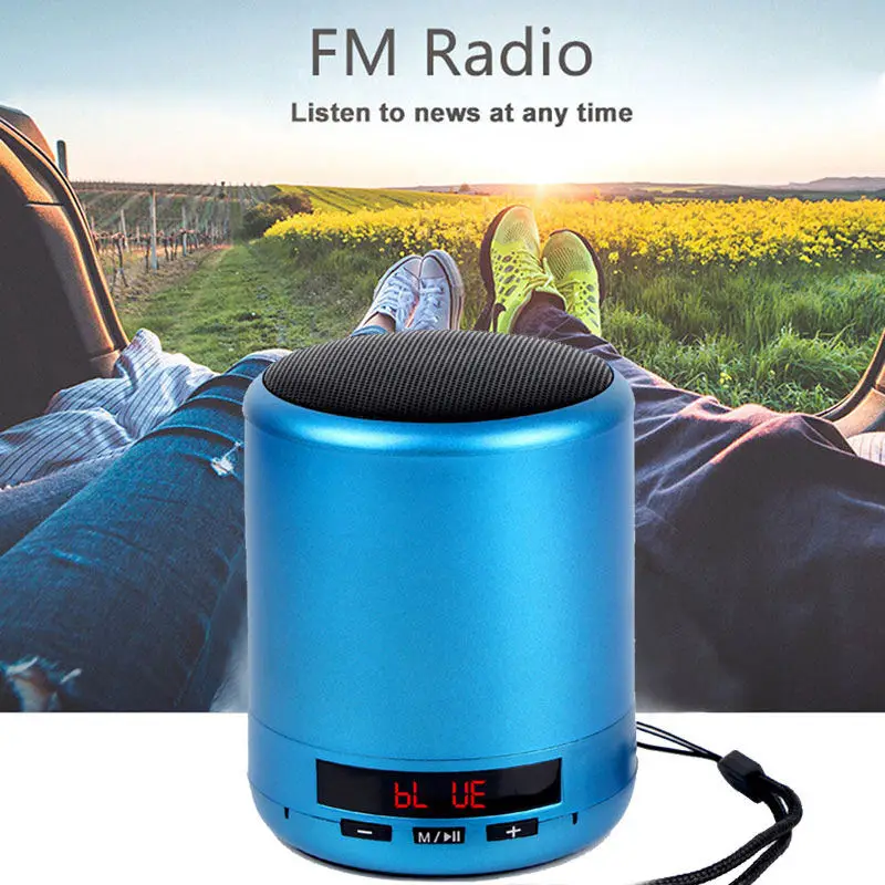 Mini Portable Bluetooth Speaker Wireless Column Bass Sound Stereo Subwoofer Fm Radio Handsfree Tf Card Usb Mp3 Player For Phon |