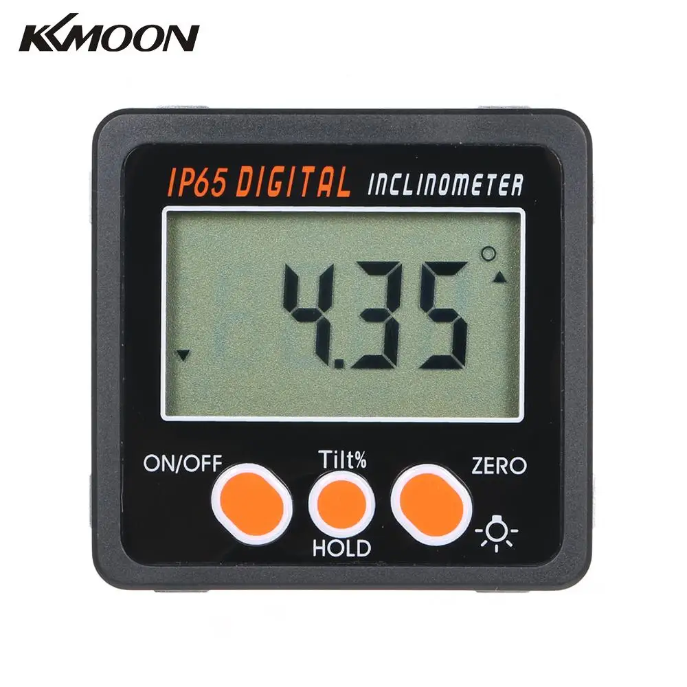 

Digital Inclinometer IP65 Waterproof Electronic Protractor 360 Degree Range Mini Digital Angle Gauge with Backlight