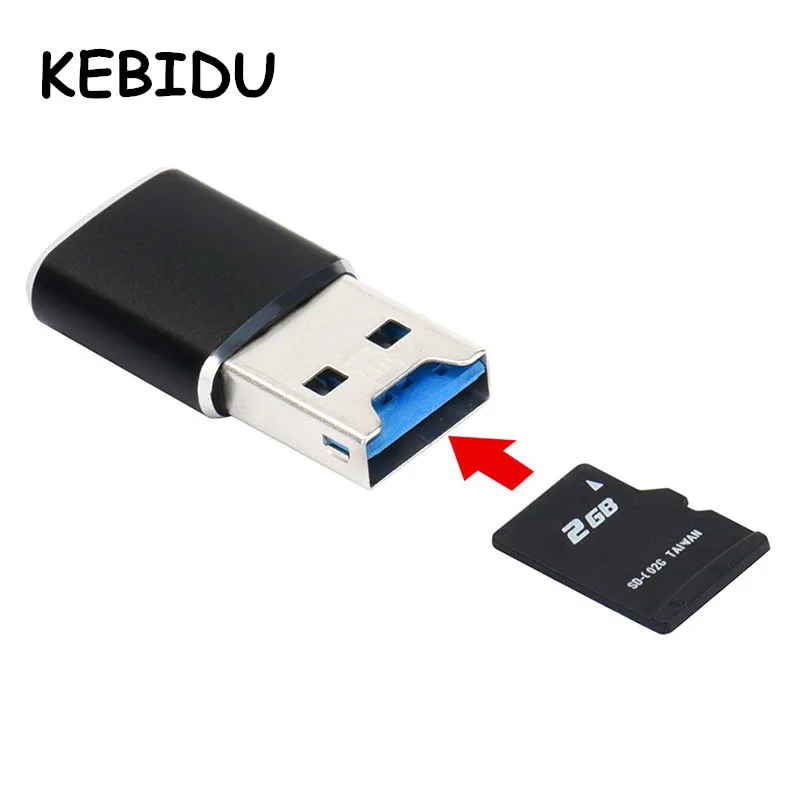 Портативный мини кард ридер KEBIDU 5 Гбит/с USB 3 0 MicroSD TF OTG Micro Card Reader 128 ГБ адаптер для