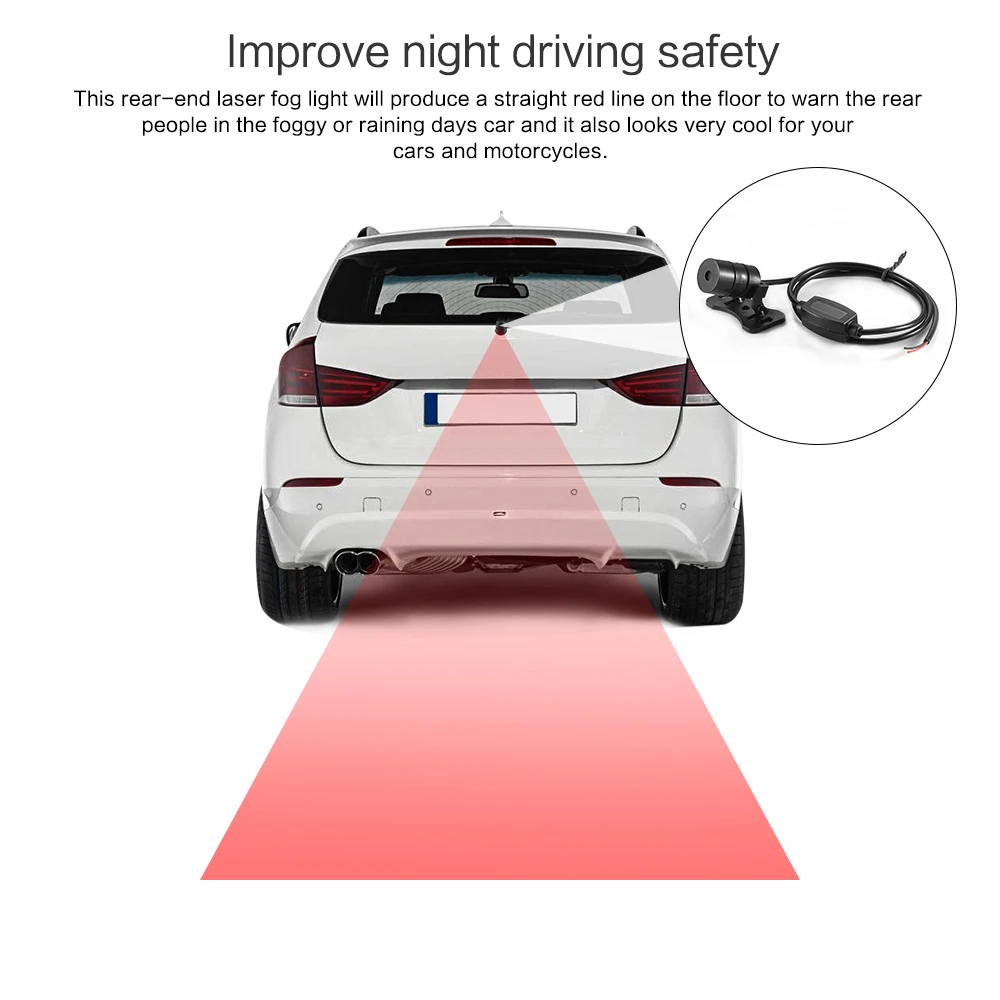 Универсальный автомобильный лазерный задний фонарь высокий качественный