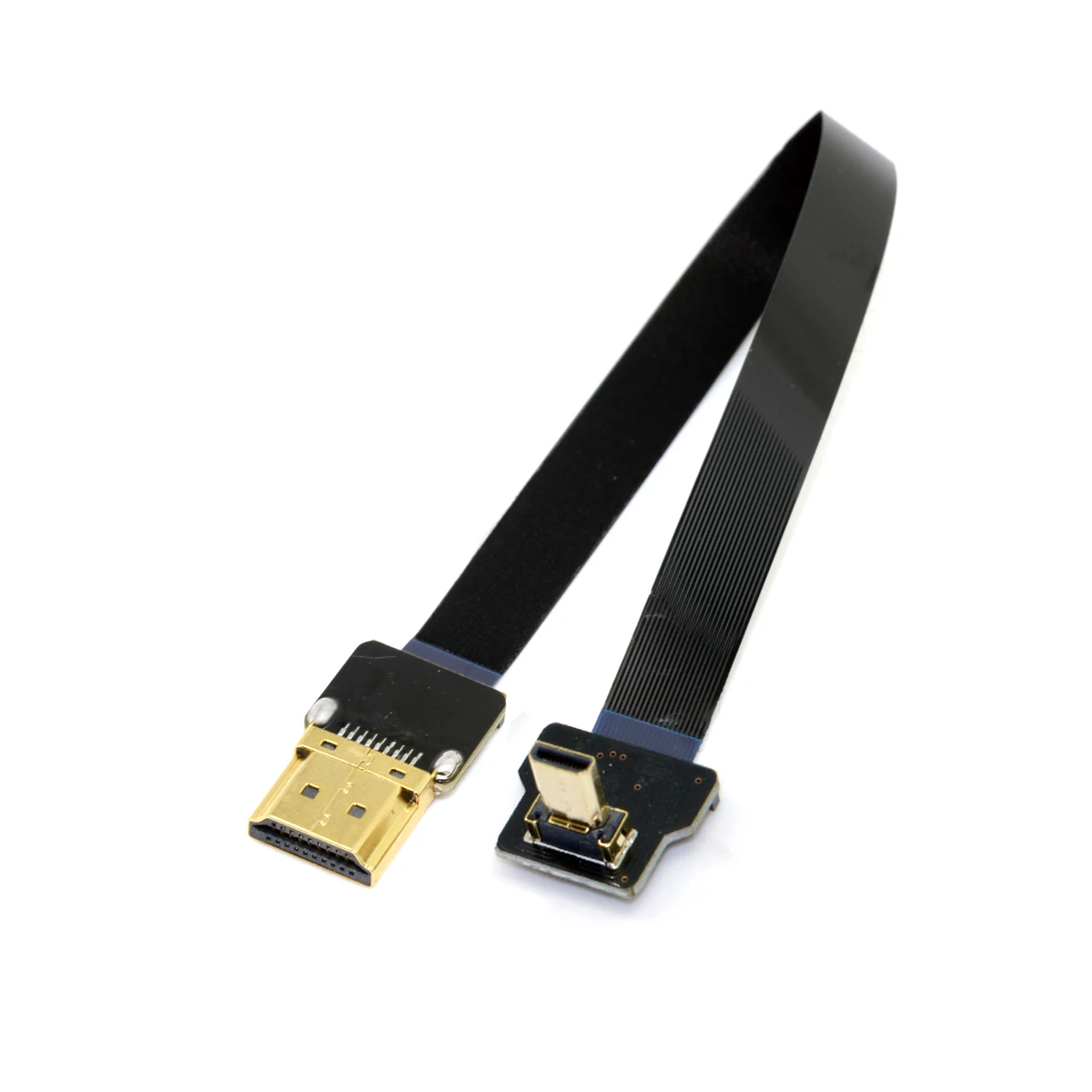 Micro HDMI совместимый штекер к CYFPV FPV плоский кабель 20 см 50 для HDTV антенна под углом 90