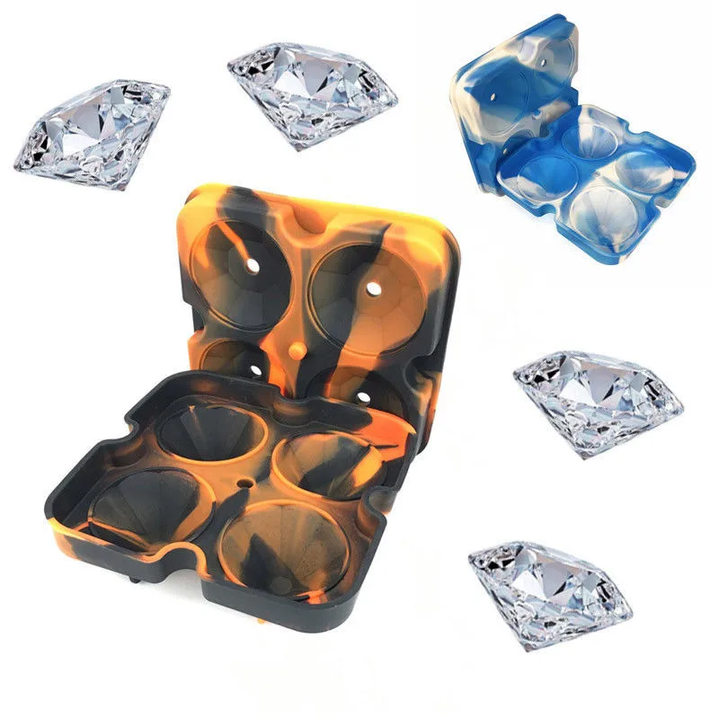 Алмазный силиконовый форма для льда шоколада ледяные Драгоценности Куб лоток