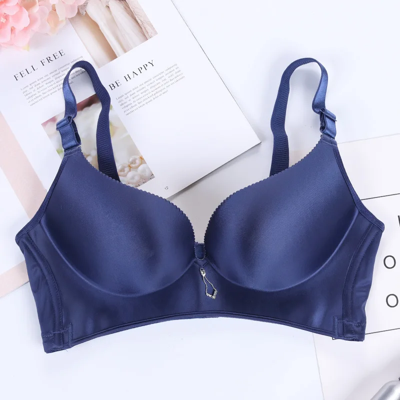 

Cotton Bra Women Solid Plus Size Color A Piece 95E Cup Lingerie Bralette Push Up Intimates New 34 36 38 40 42 44 B C D