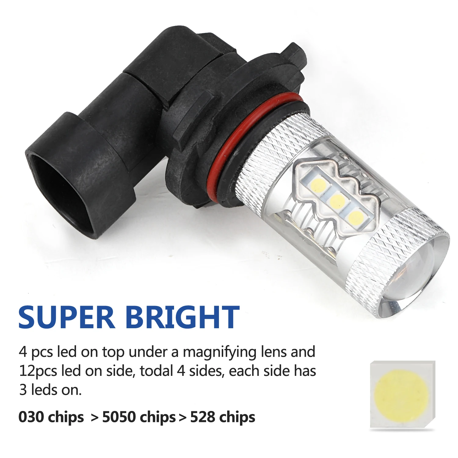 Mooreaxe 9006/HB4 9005/HB3 H8 H9 Daytime Running Light Bulb LED Fog For Car Turning Parking Bulbs 2 Piece | Автомобили и