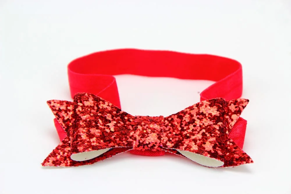 Red Bling Christmas Headband Baby Girl Hair Accessories | Детская одежда и обувь