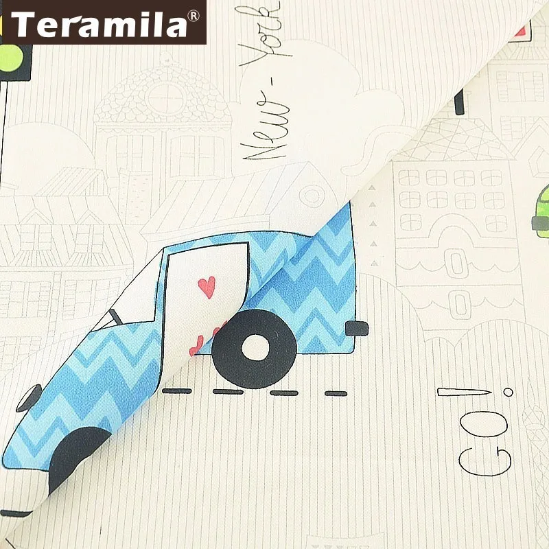 Teramila стеганая саржа 100% хлопчатобумажная ткань для шитья с цветочным принтом