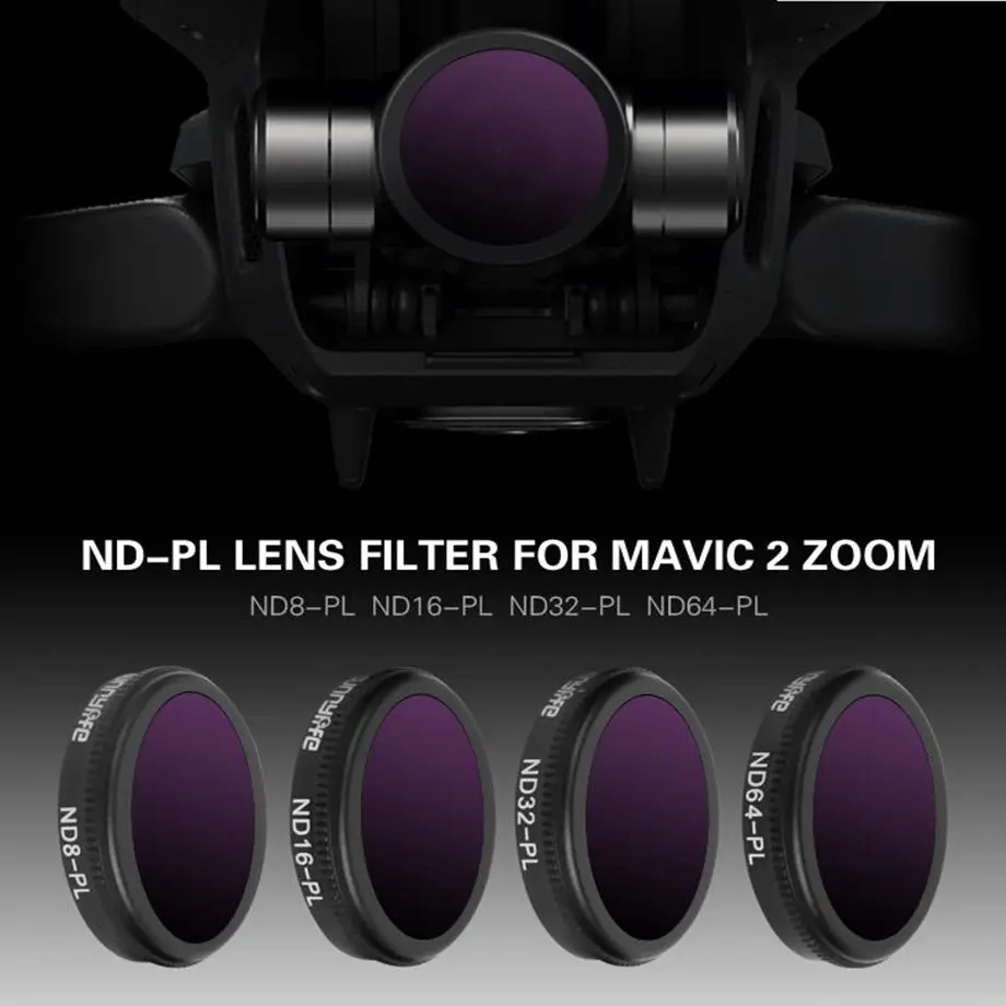 4 шт./компл. для DJI Mavic 2 Zoom Lens Filter Camera Kit ND8 PL ND16 ND32 ND64 Zoom|Фильтры| |