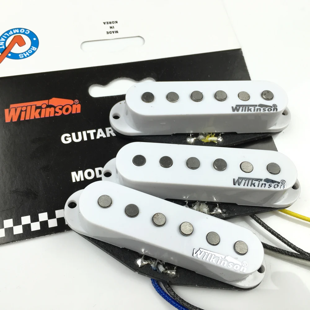 

Wilkinson Premium 60's WVS Alnico V Single Coil Guitar Pickups White Electric Guitar Pickups For ST guitar Made In Korea