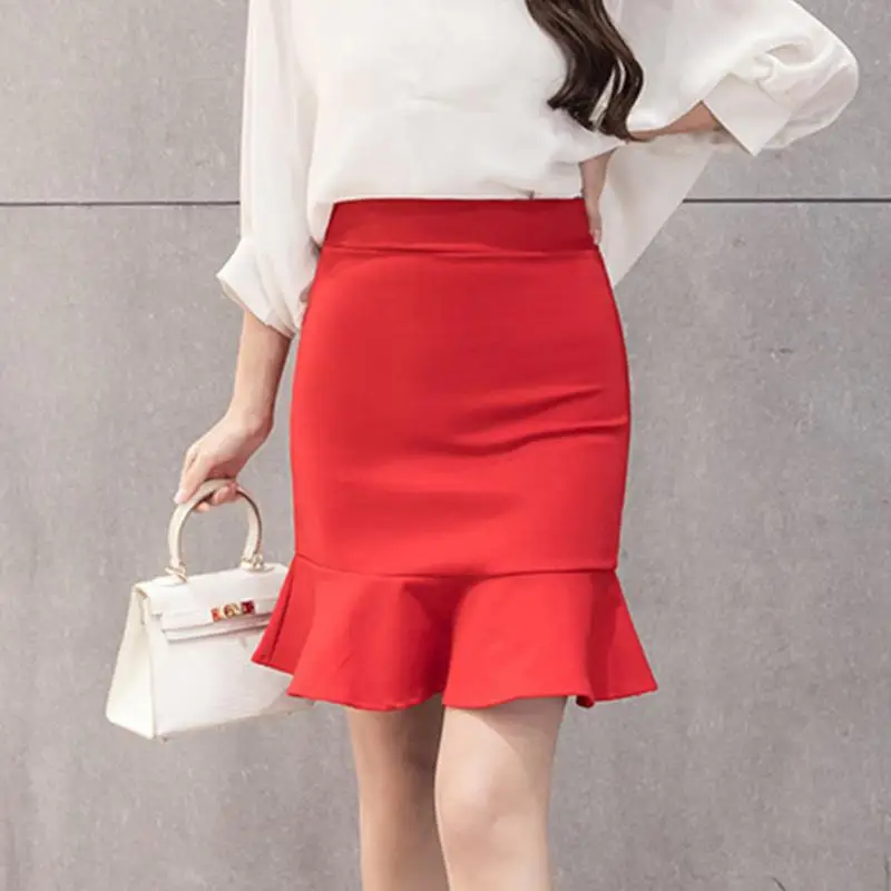 2019 Горячая Женская мода Сексуальная рыбий хвост юбка офис дамы посылка бедра