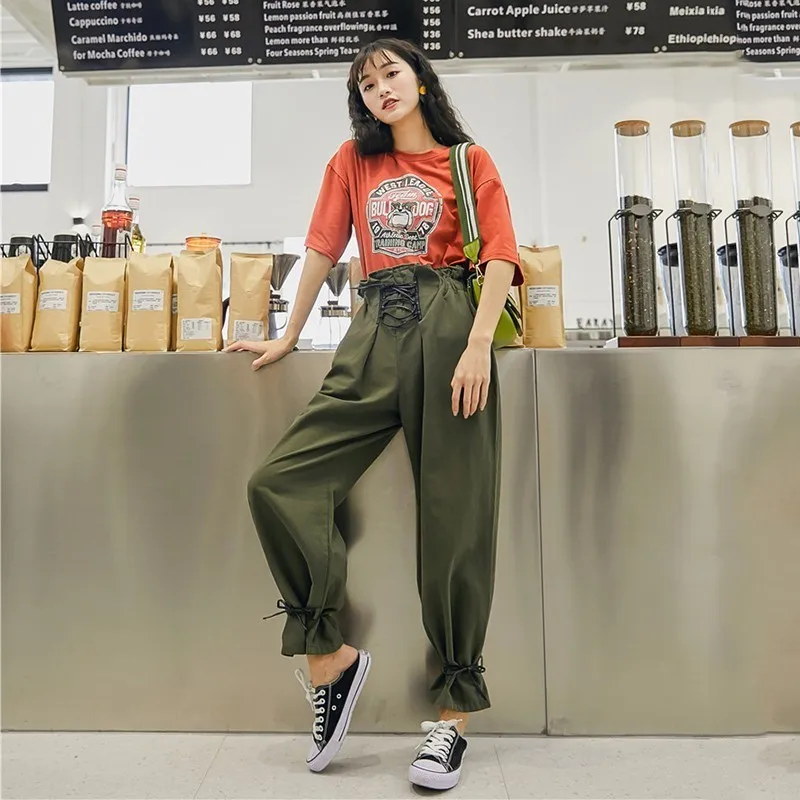 TWOTWINSTYLE повседневная юбка-брюки для женщин с высокой талией длиной до щиколотки