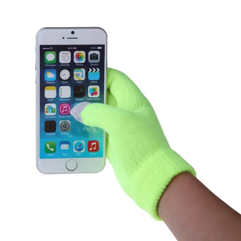 

Women Men Touch Screen Soft Cotton Winter Gloves Warmer Smartphones Comfortable Soft Cotton Gloves With 6 Colors Choose