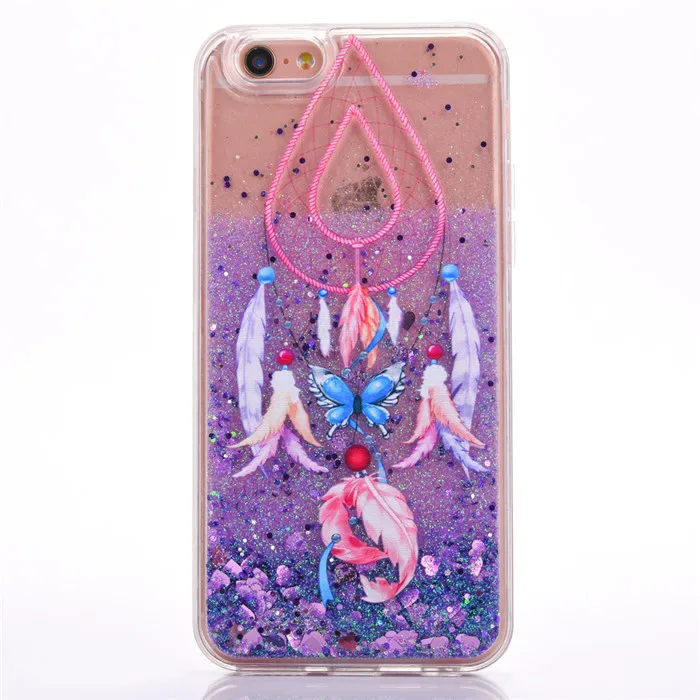3D Kawaii Мультфильм Ловец снов Quicksand светлый блестящий чехол для IPhone X XS 8 7 6 S 6s Plus plus