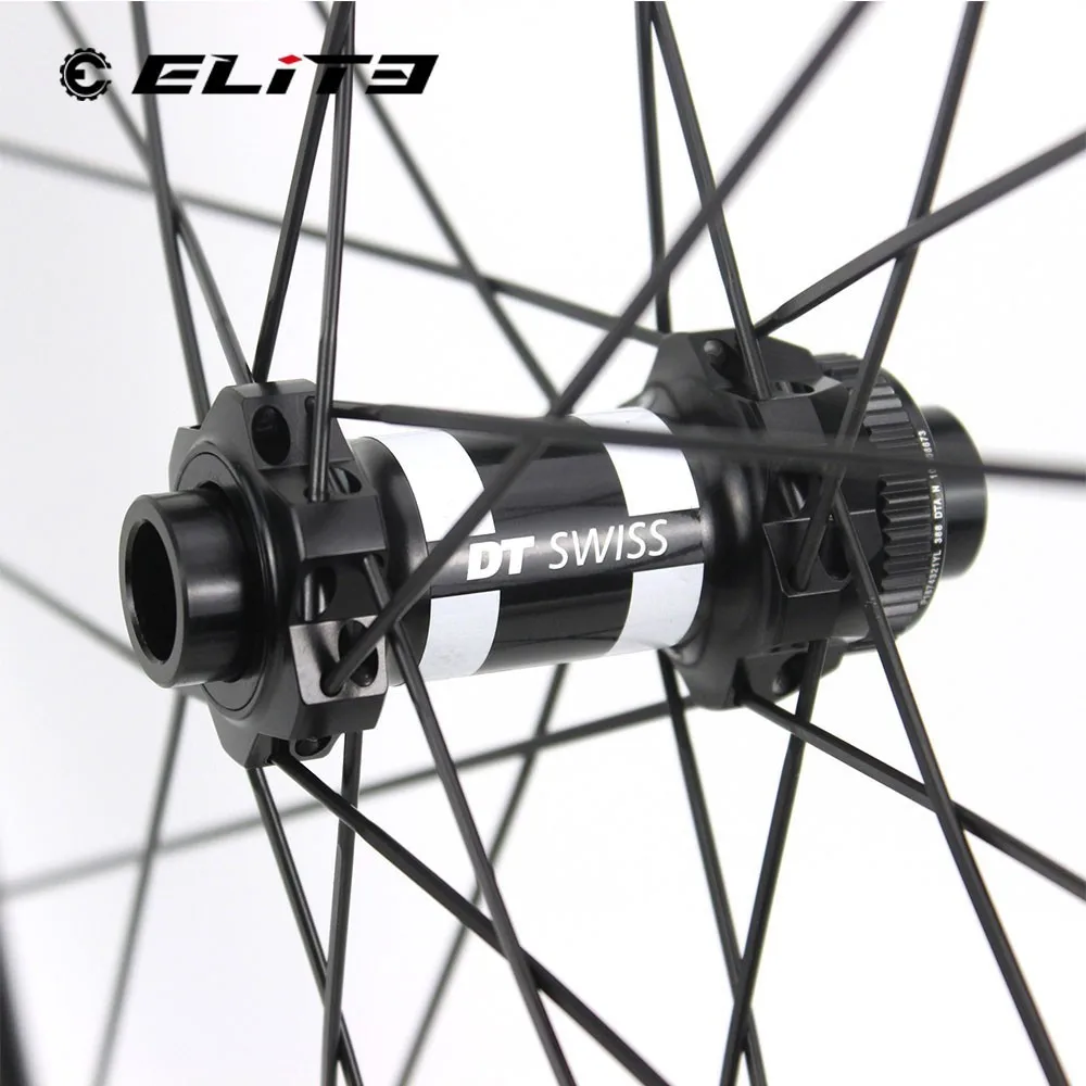 ELITEWHEELS 700c углеродное волокно гравий диск колеса велосипеда с DT Swiss 350 6 болт или