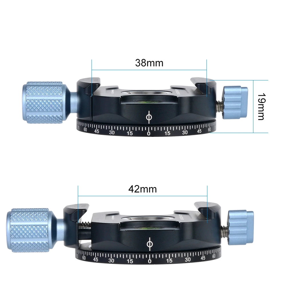 Andoer PAN C3 RES панорамная головка штатива Зажим адаптер из алюминиевого сплава с