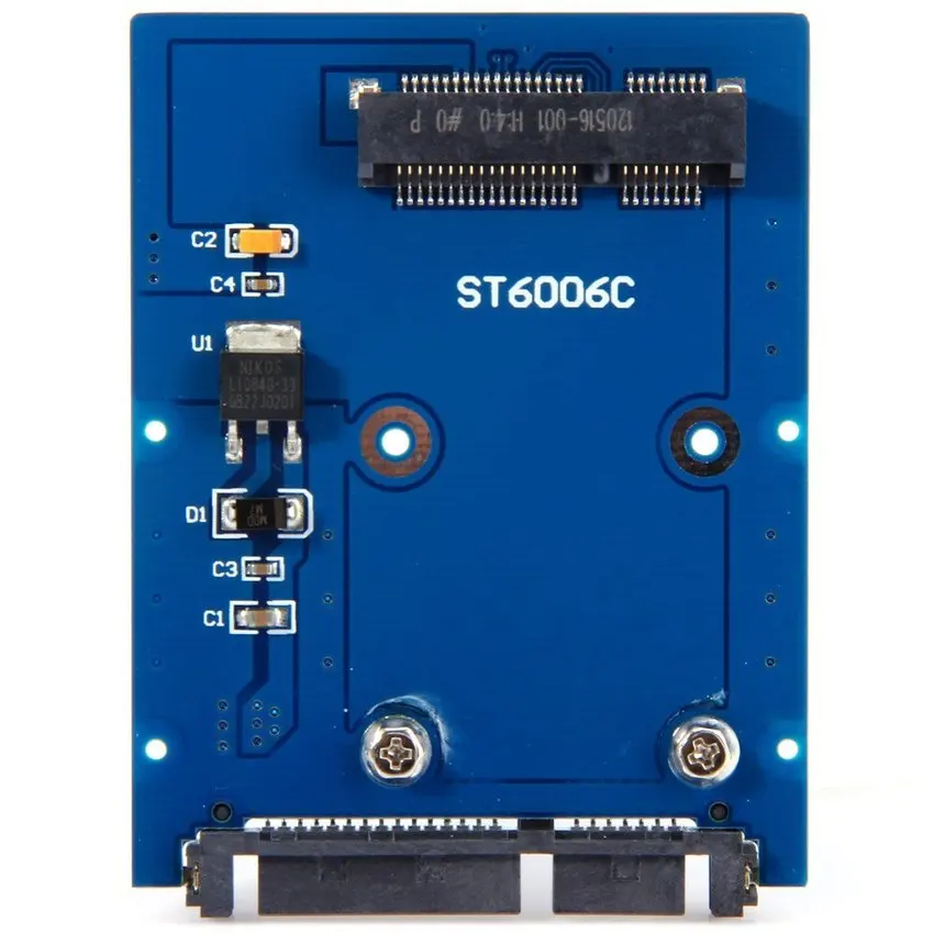 Cablecc преобразователь адаптер прочный 50 мм Маленькая плата mSATA SSD до 2 5 &quotSATA Привод