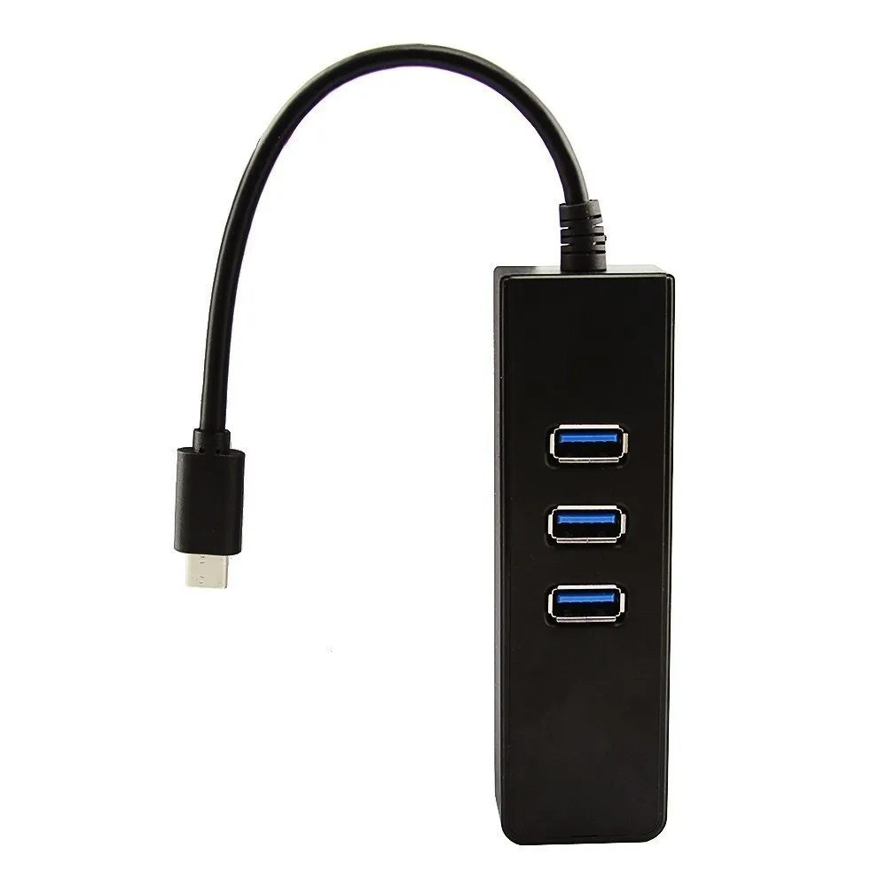 CHUYI Type C порт к usb-хаб 3 0 порта s мульти USB3.0 сплиттер с гигабайт Ethernet адаптер для Macbook