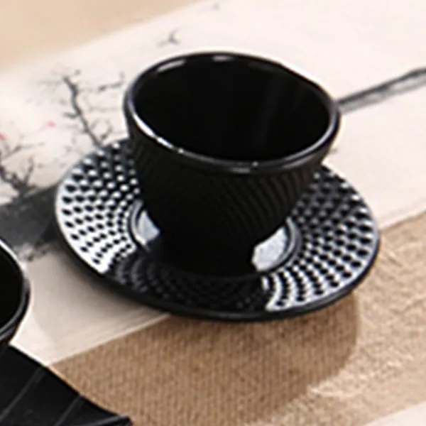 Cast Iron Tea Cups Drinkware Chinese Handmade Kung Fu Coffee Tools Health Care Polka Dot Cup Pot Retro | Дом и сад