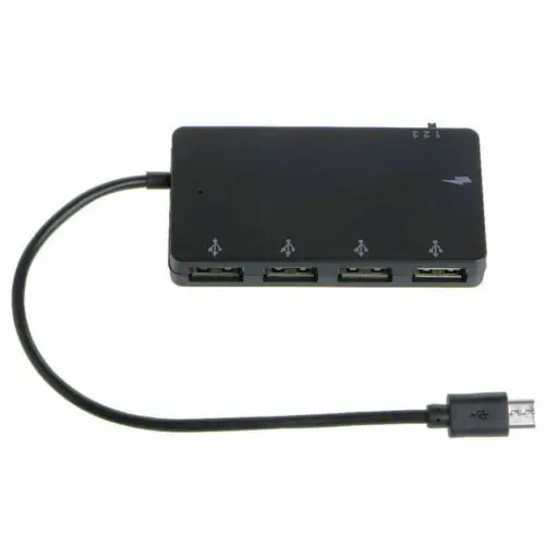 4 Порты и разъёмы микро usb OTG концентратор Мощность Зарядный Кабель адаптер для