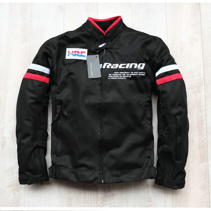 

Street Motorcycle Summer Mesh Jacket For Honda Motorbike Scooter Motocross Breathable Black Jackets With Protector