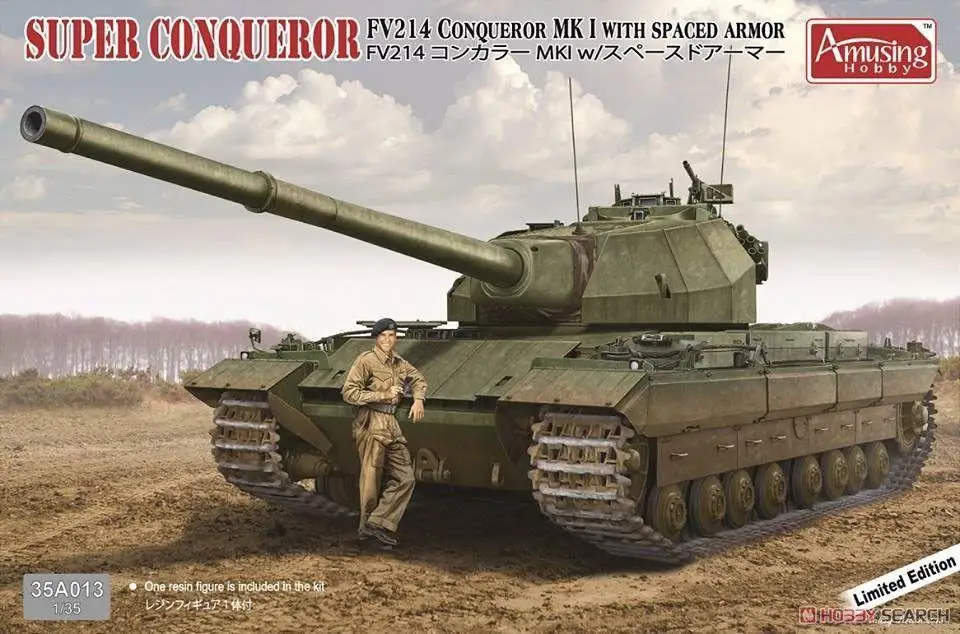 Amusing Hobby 1/35 35A013 Британский тяжелый танк FV214 Завоеватель M K.I с разделенной броней |