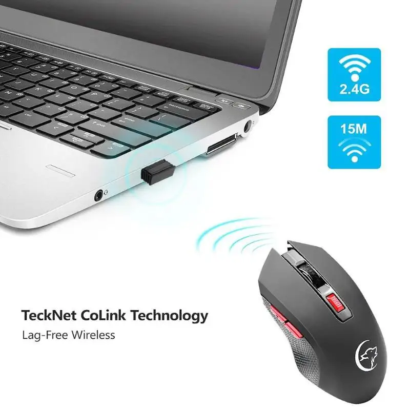 Беспроводная игровая мышь Mini G817 2 4G эргономичная оптическая 2400DPI с 6 кнопками и usb