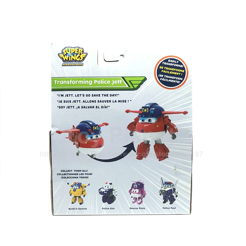 Новый тип Superwings полиция Джетт деформация самолет робот экшн-фигурки превращение
