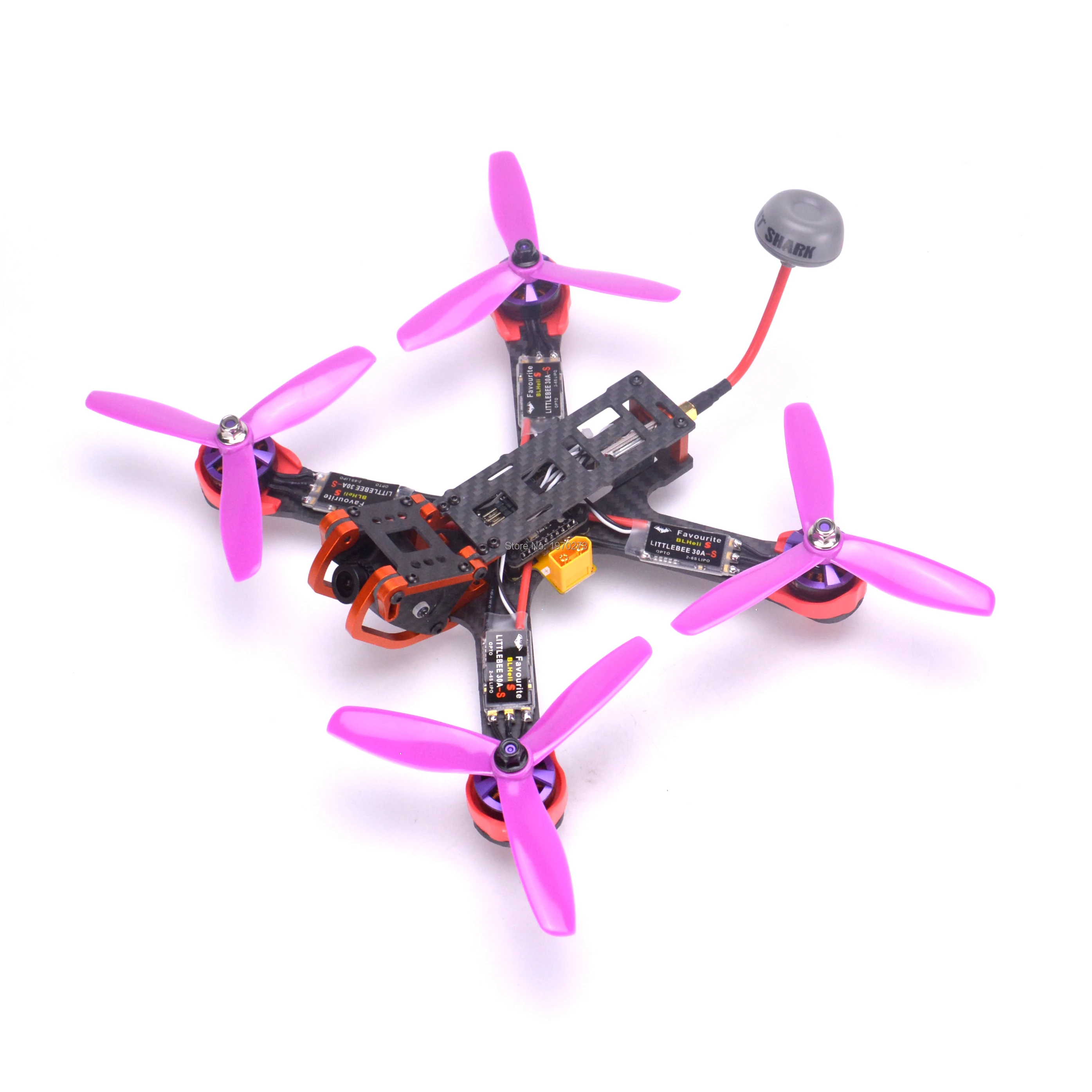 Хамелеон 220 мм FPV рамка Квадрокоптер комплект 2205 2300kv двигатель Littlebee 30A BLHeli s ESC Fatshark
