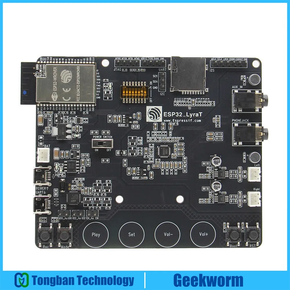 Espressif официальная ESP32 LyraT с открытым исходным кодом Голосовая/Аудио/WiFi/Bluetooth макетная плата сенсорными +