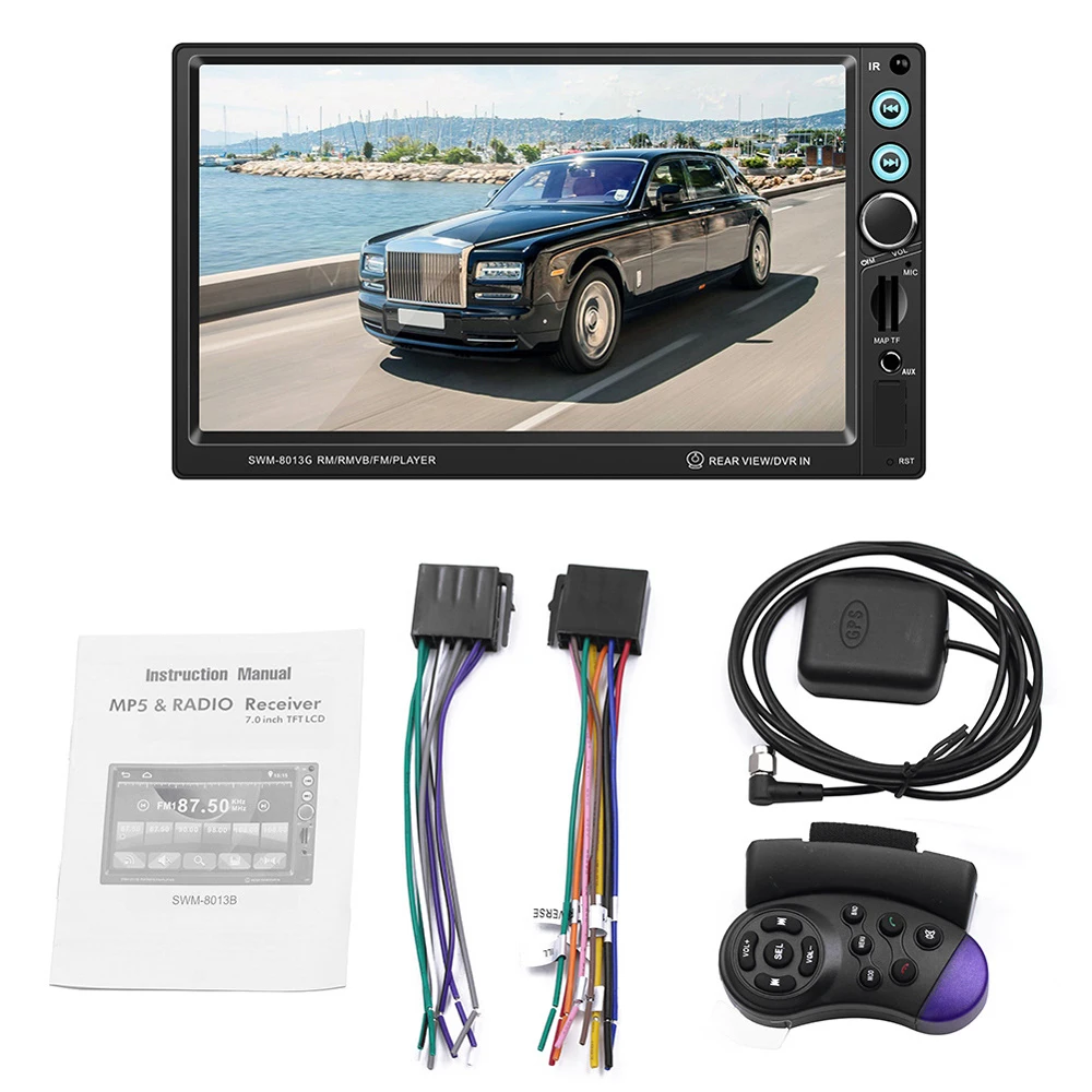 HEVXM 7 дюймов 8013G 4*60 Вт большой экран GPS навигация автомобильный Mp5 Аудио Видео плеер