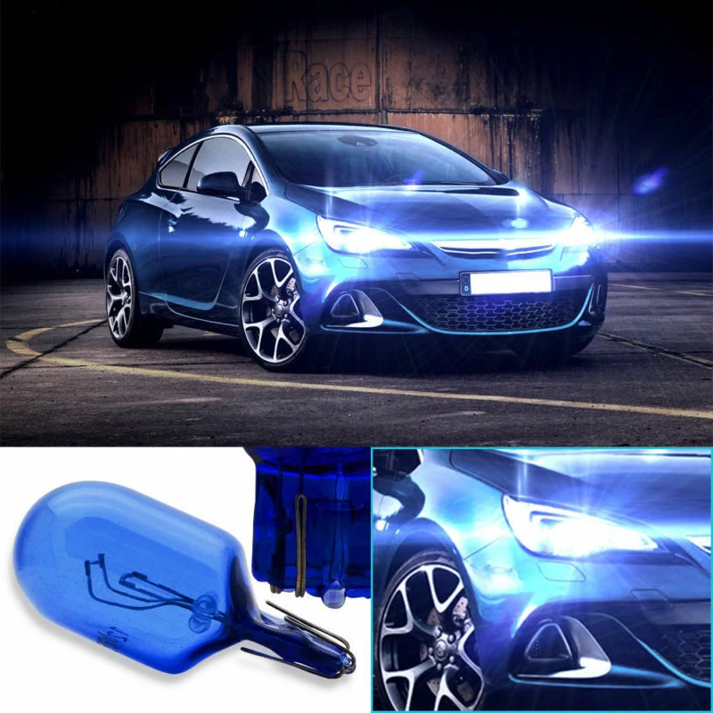4X12 V 5W Супер Белые Hid эффект лампы W21 T20 580 двойная нить Sidelight 7443