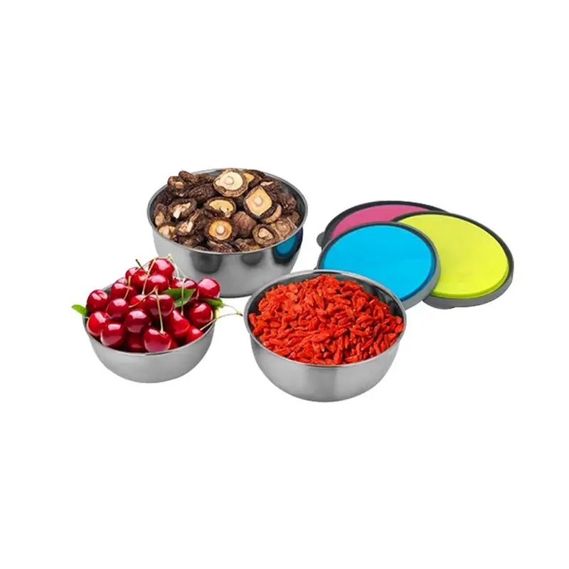 3 шт./компл. Нержавеющая сталь Еда хранения Контейнер холодильник запечатанные