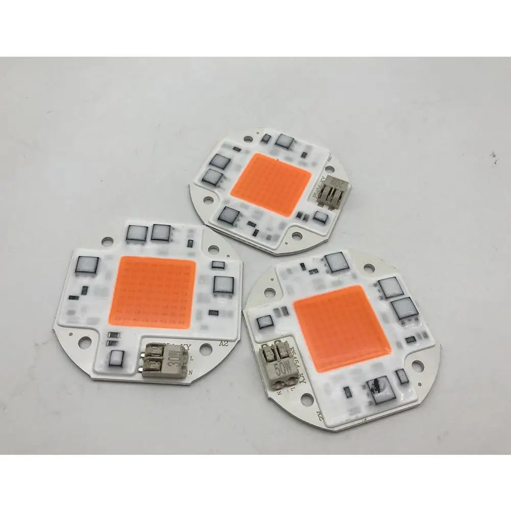 Hydroponice AC100-260V 20 Вт 30 50 Cob Светодиодный светящийся чип полного спектра 380-840nm для