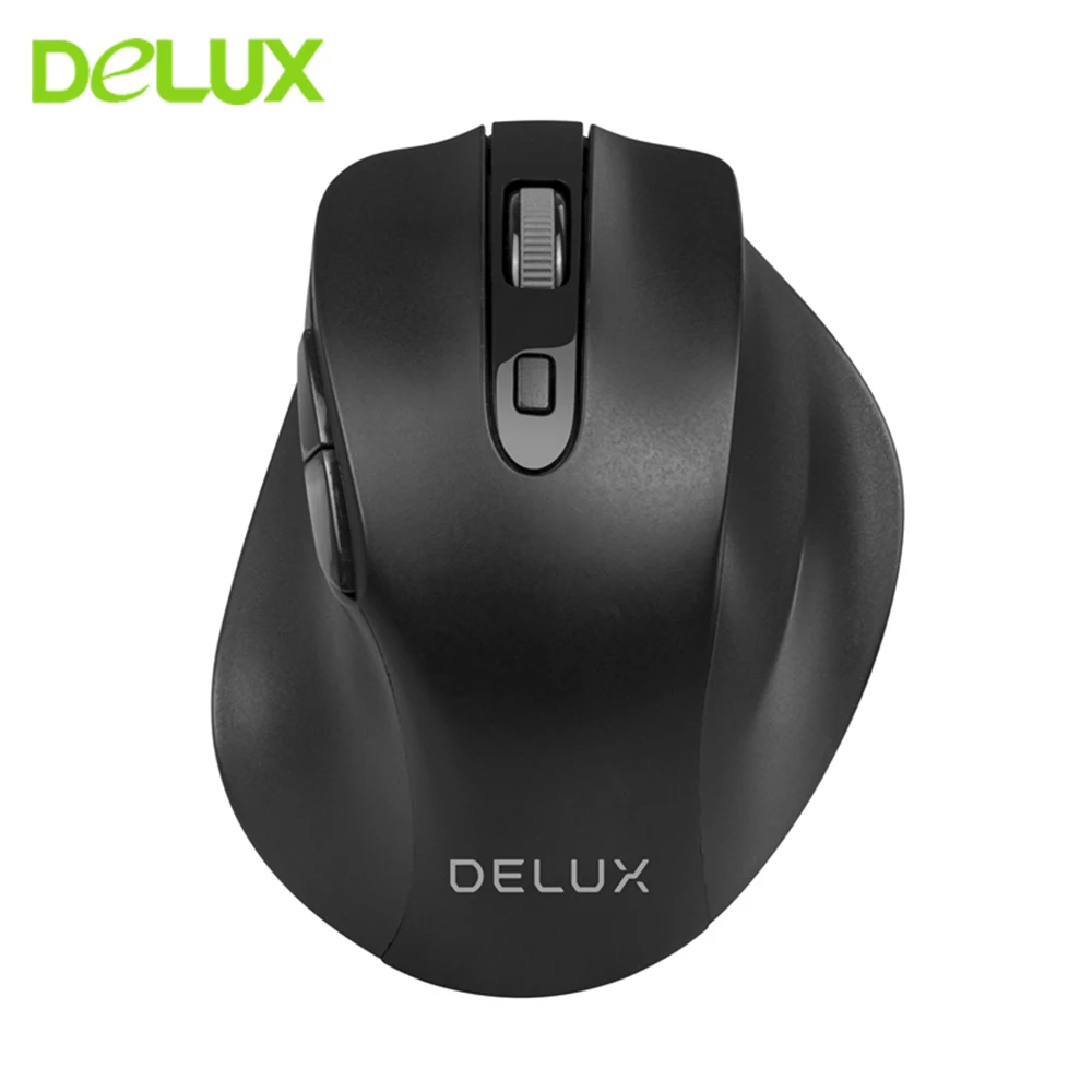 Вертикальная мышь Delux M517GX Беспроводной Мышь эргономичный 1600 Точек на дюйм